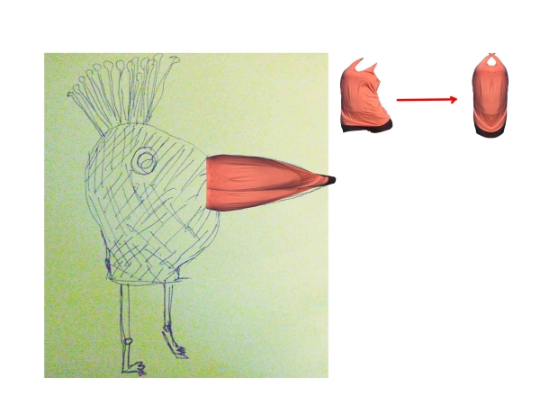 Creation of Bird Love: Step 3